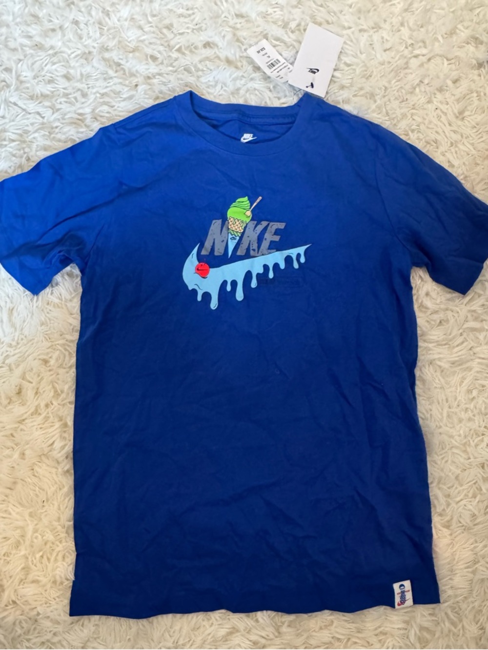 Nike Kids’ Blue “Sole Food” T-Shirt size XL. NEW WITH TAGS